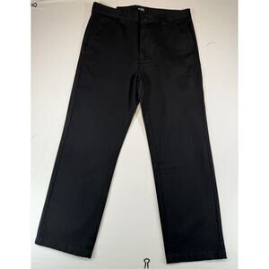 Billabong Carter Chino Pants Men’s 32 Black Relaxed Straight Leg Cotton Blend